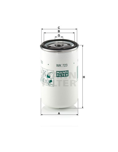 ΦΙΛΤΡΟ ΚΑΥΣΙΜΟΥ WK723 MANN