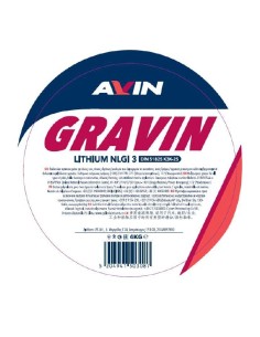 ΓΡΑΣΟ ΛΙΘΙΟΥ NLGI3 4Kgr GRAVIN